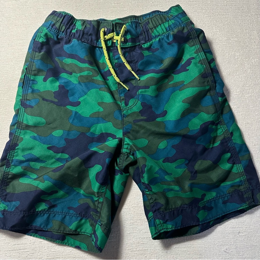 GAP Kids Teal and Navy Swim Shorts